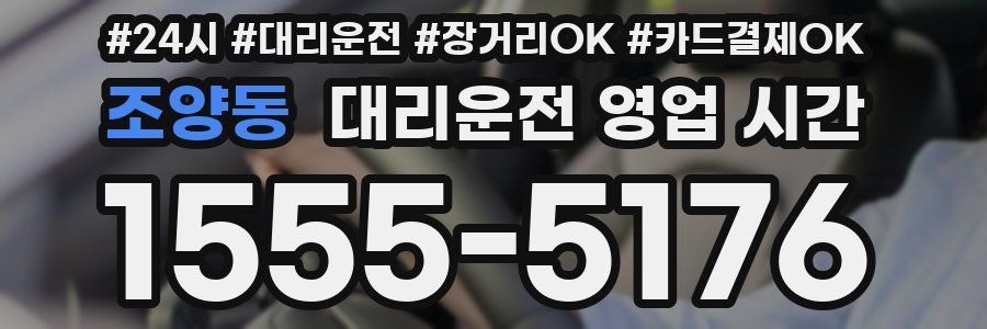 조양동 대리운전 영업 시간