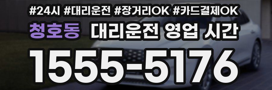 청호동 대리운전 영업 시간