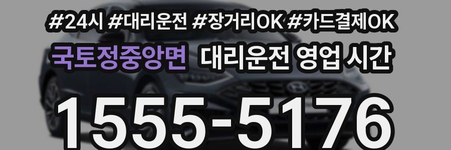 국토정중앙면 대리운전 영업 시간