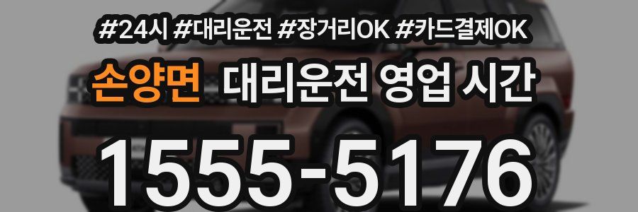손양면 대리운전 영업 시간