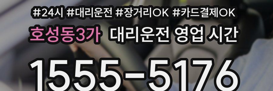 호성동3가 대리운전 영업 시간
