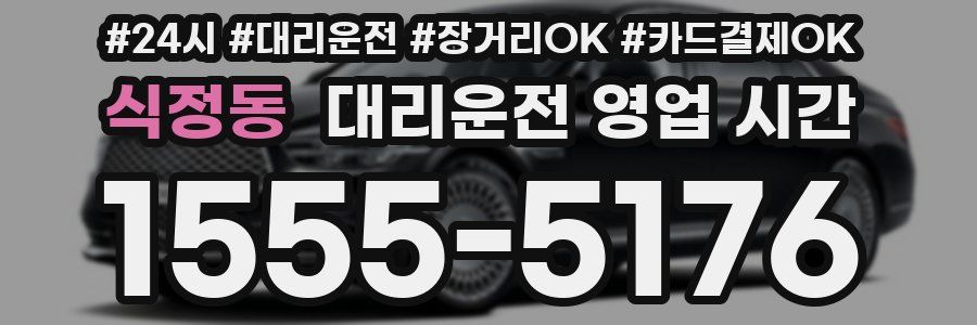 식정동 대리운전 영업 시간