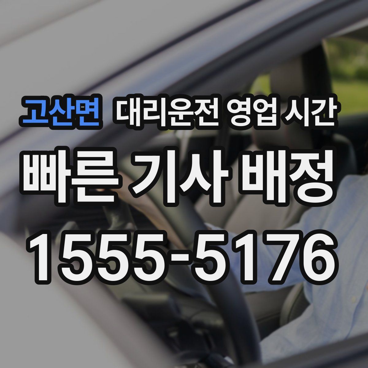 고산면 대리운전 영업 시간