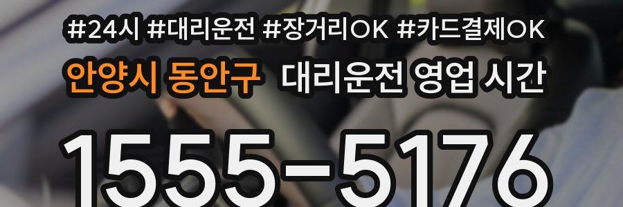 안양시 동안구 대리운전 영업 시간