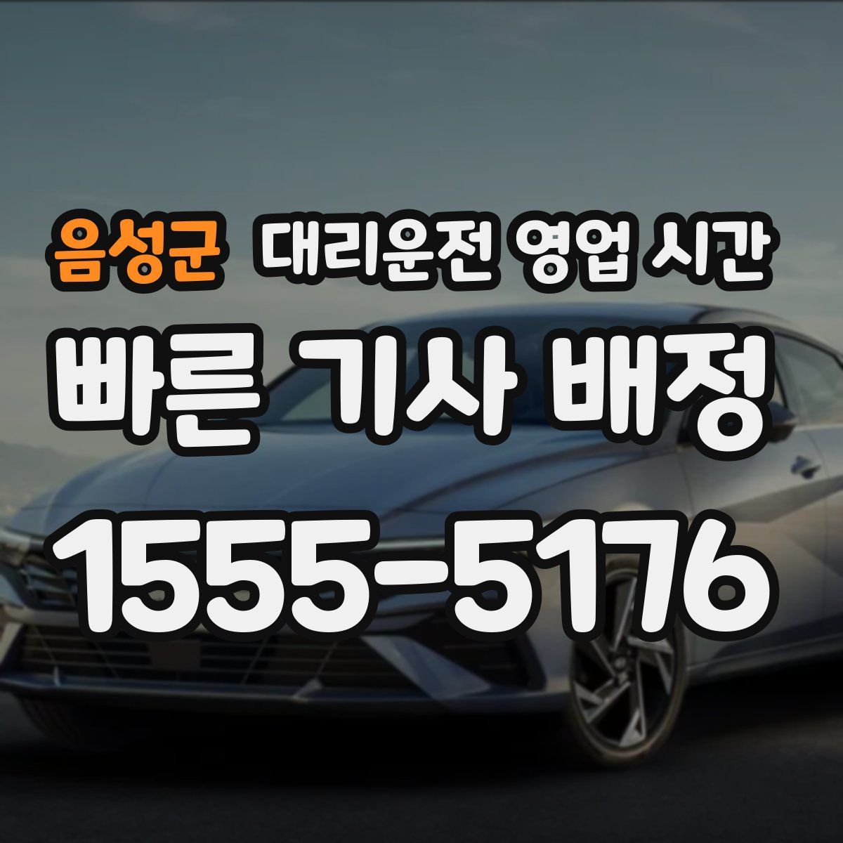 음성군 대리운전 영업 시간