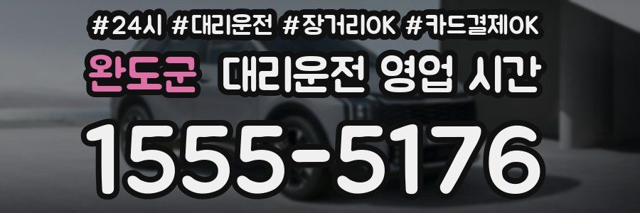 완도군 대리운전 영업 시간