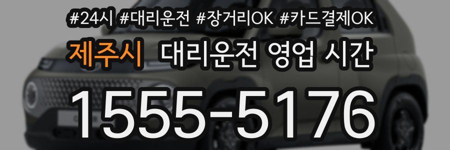 제주시 대리운전 영업 시간