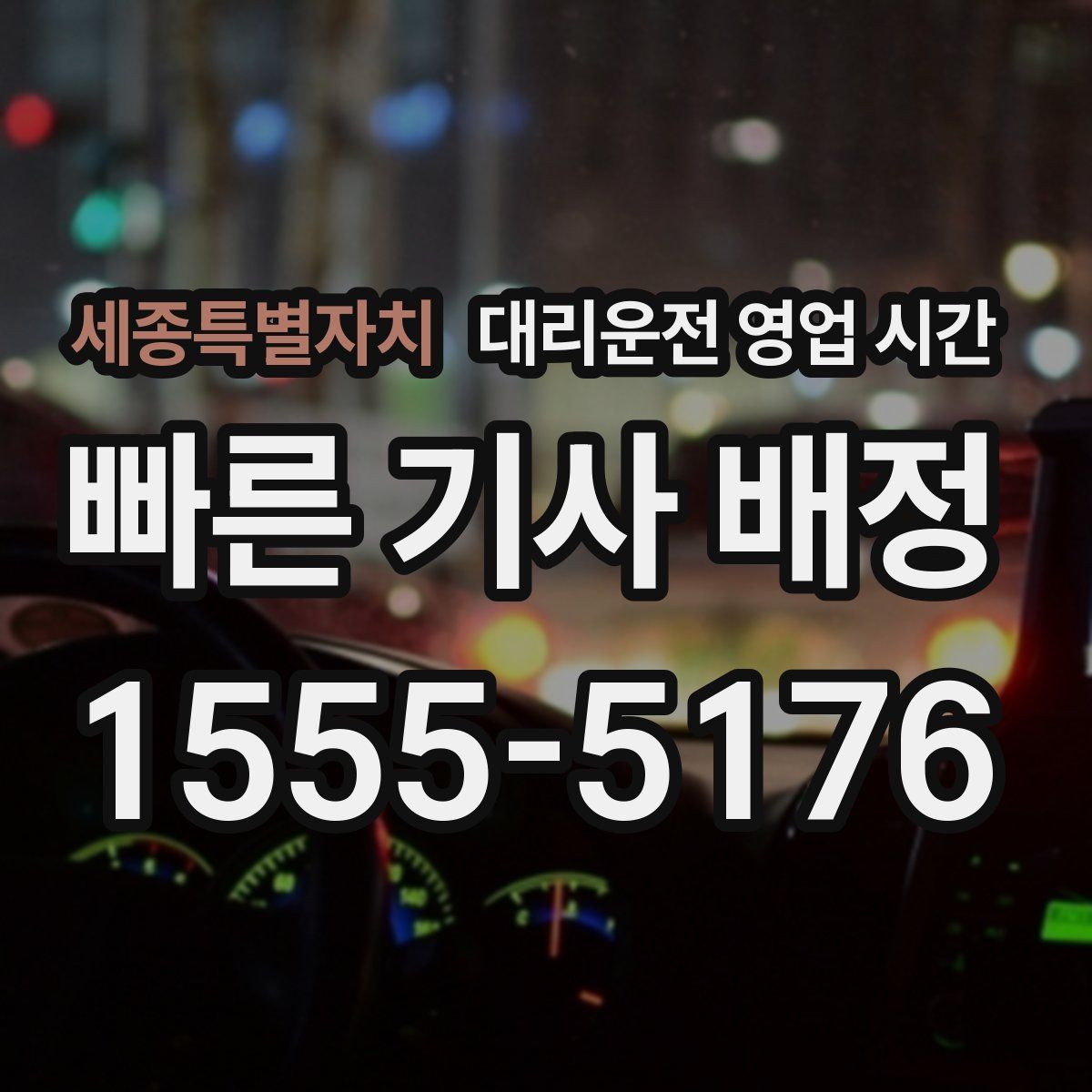 세종특별자치 대리운전 영업 시간
