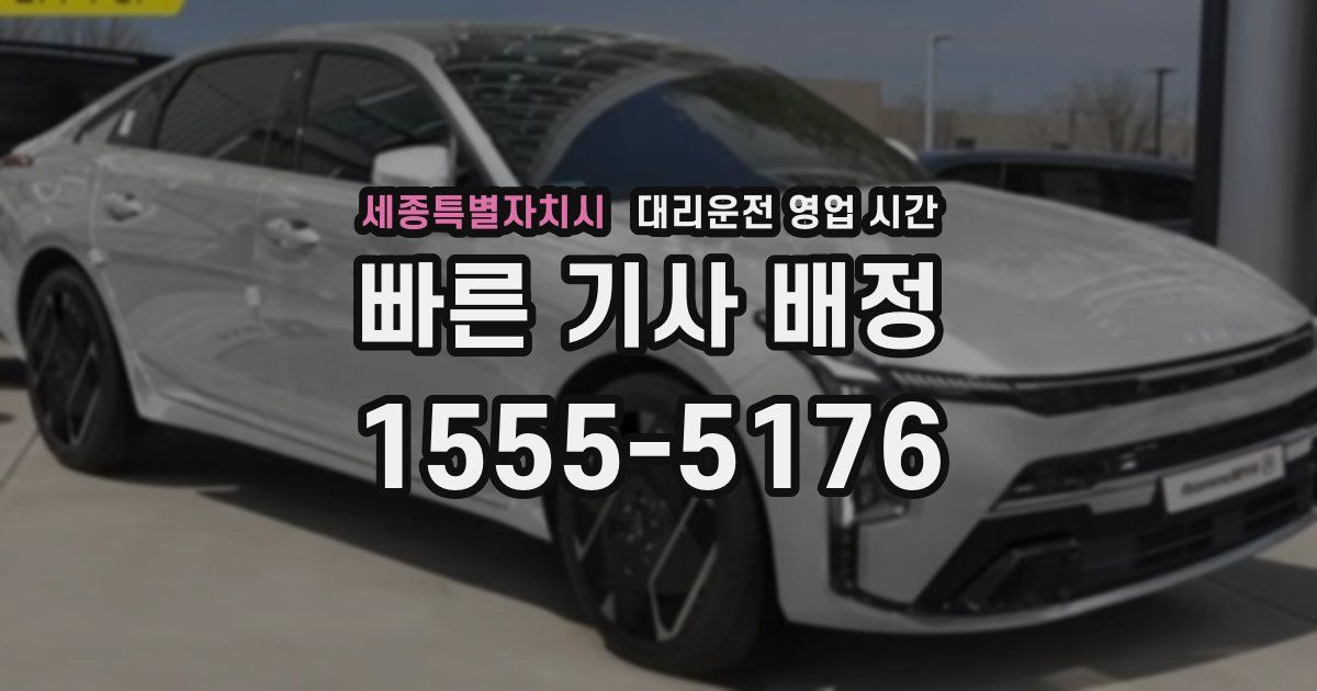 세종특별자치시 대리운전 영업 시간
