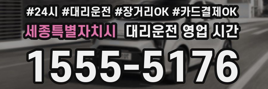 세종특별자치시 대리운전 영업 시간