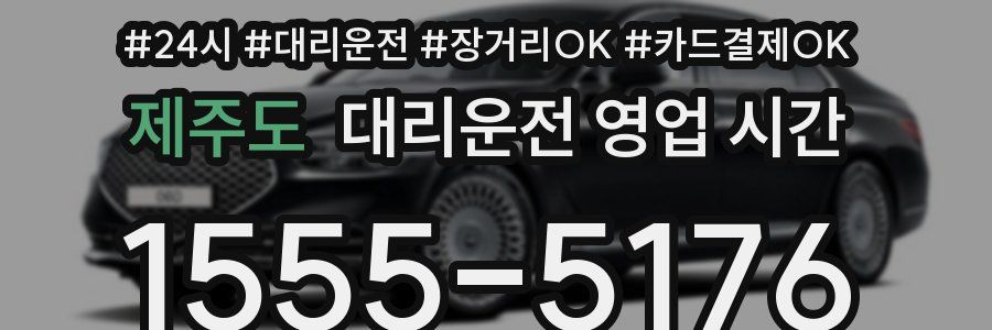 제주도 대리운전 영업 시간