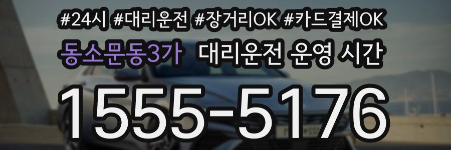동소문동3가 대리운전 운영 시간