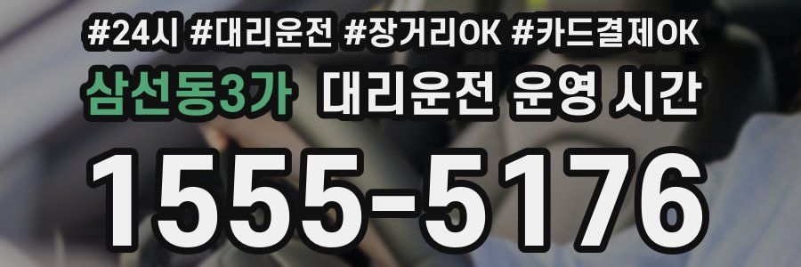 삼선동3가 대리운전 운영 시간