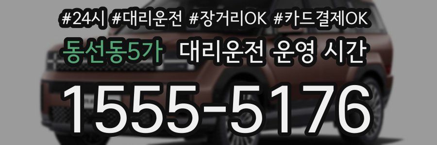 동선동5가 대리운전 운영 시간