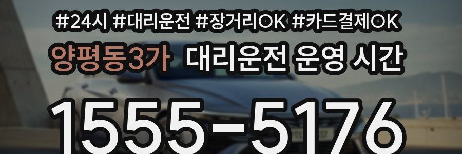 양평동3가 대리운전 운영 시간