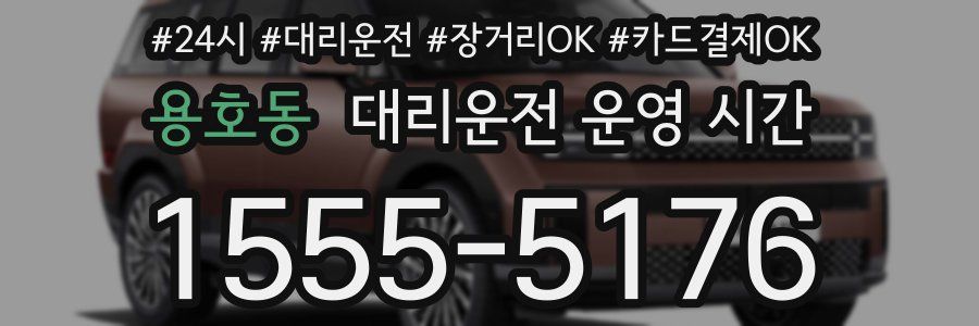 용호동 대리운전 운영 시간