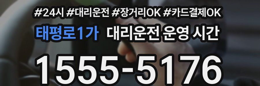 태평로1가 대리운전 운영 시간