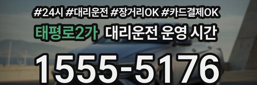 태평로2가 대리운전 운영 시간