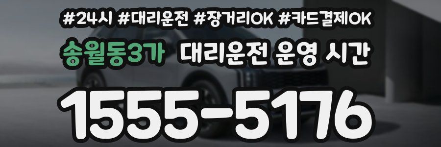 송월동3가 대리운전 운영 시간