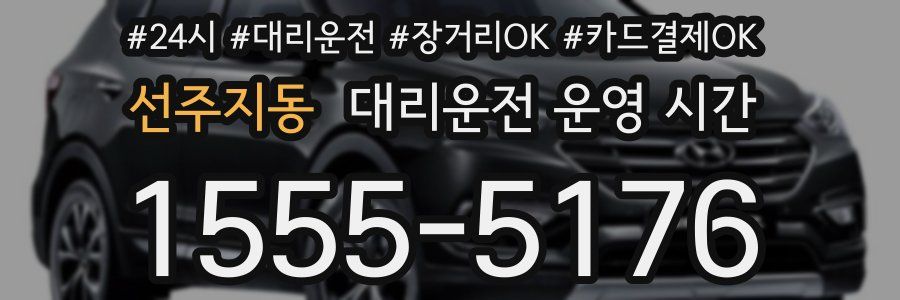선주지동 대리운전 운영 시간