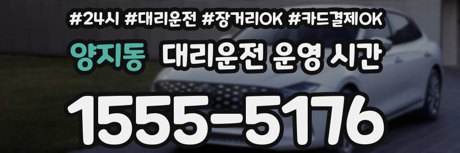 양지동 대리운전 운영 시간