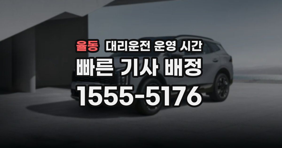 율동 대리운전 운영 시간