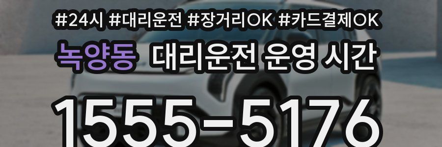 녹양동 대리운전 운영 시간