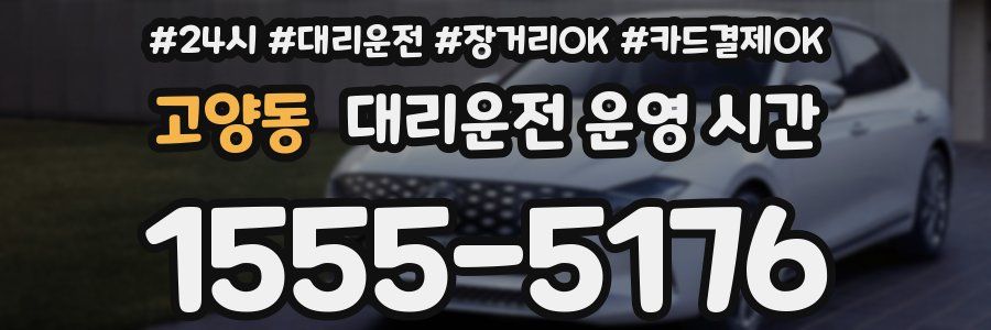 고양동 대리운전 운영 시간