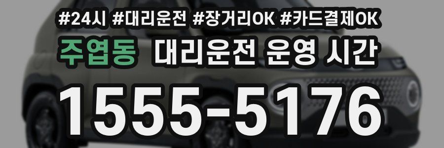 주엽동 대리운전 운영 시간