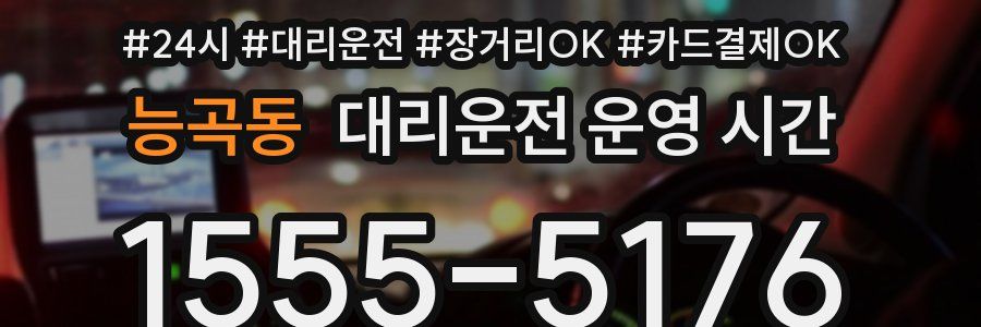 능곡동 대리운전 운영 시간