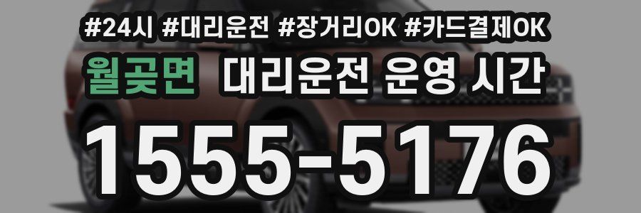 월곶면 대리운전 운영 시간