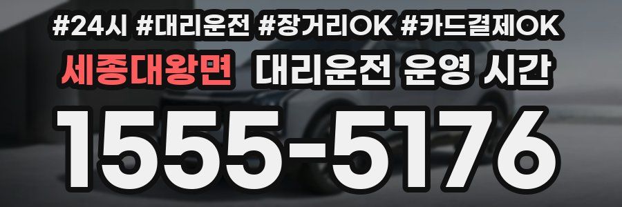 세종대왕면 대리운전 운영 시간