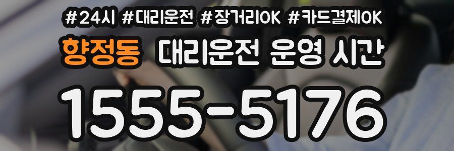 향정동 대리운전 운영 시간