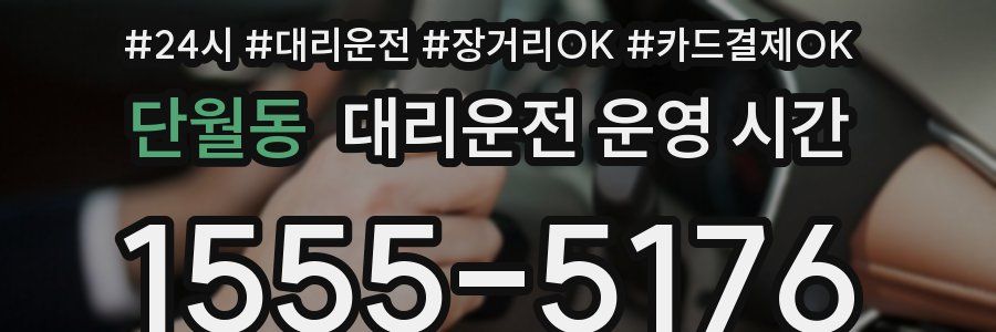 단월동 대리운전 운영 시간