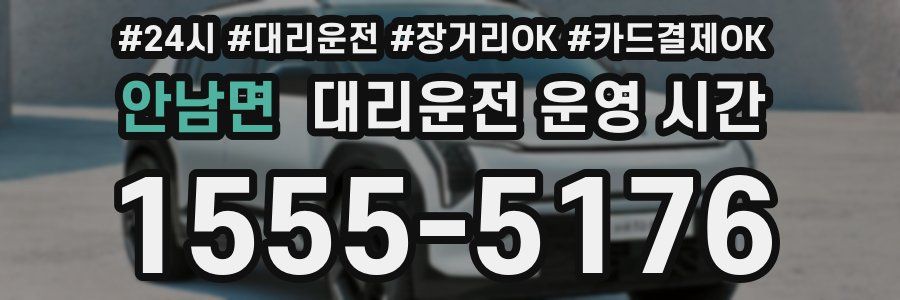 안남면 대리운전 운영 시간