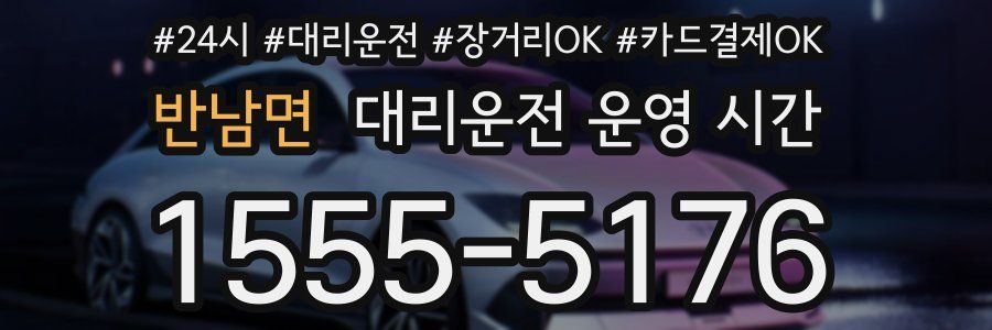 반남면 대리운전 운영 시간