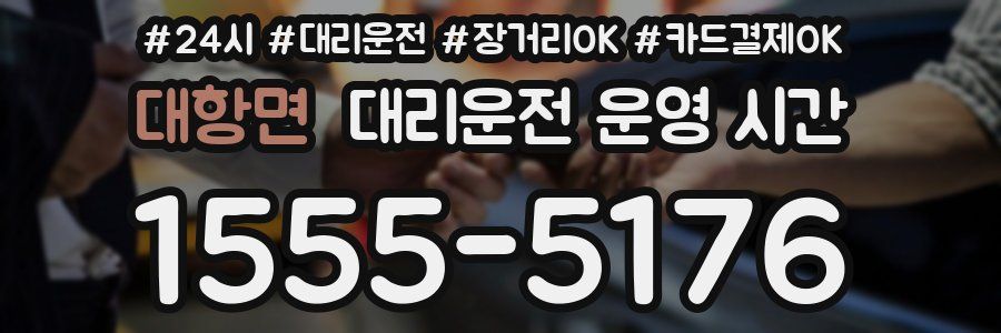 대항면 대리운전 운영 시간