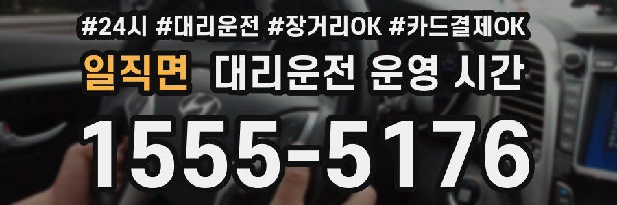 일직면 대리운전 운영 시간