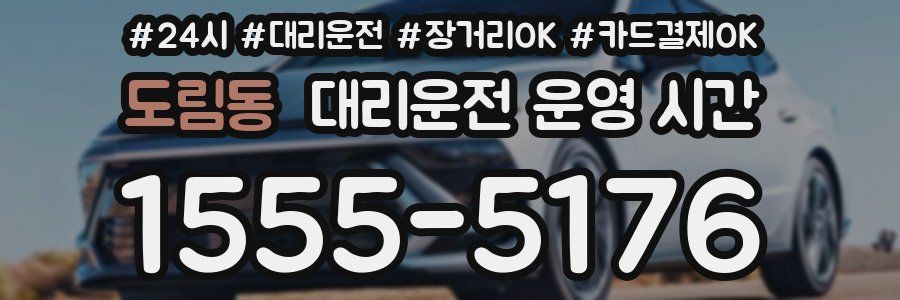 도림동 대리운전 운영 시간