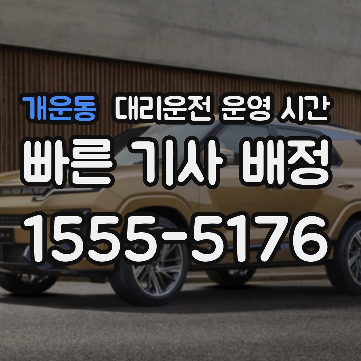 개운동 대리운전 운영 시간