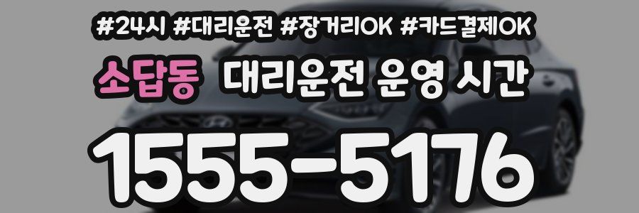 소답동 대리운전 운영 시간