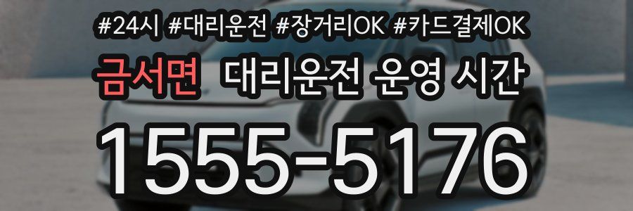 금서면 대리운전 운영 시간
