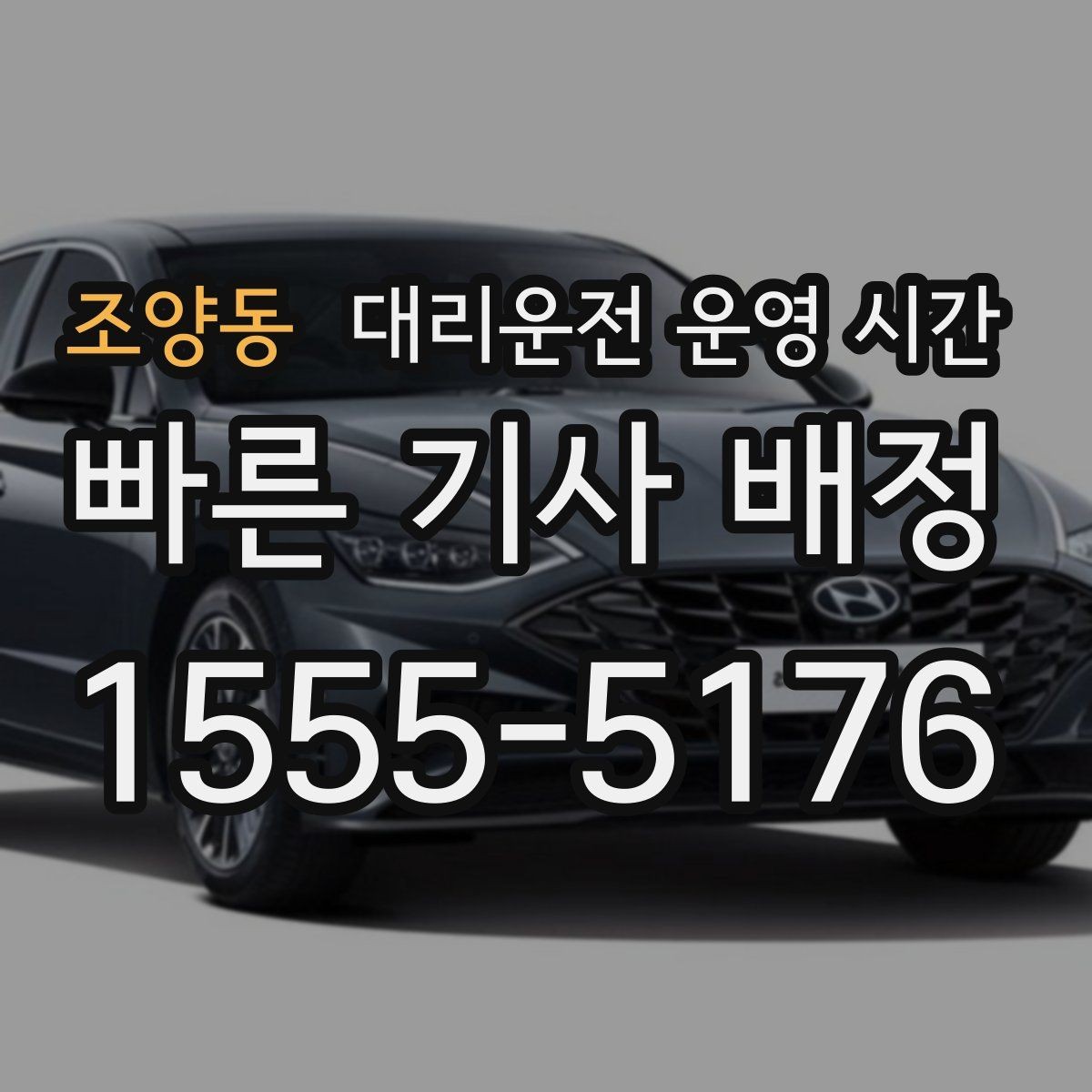 조양동 대리운전 운영 시간 새벽 막차 뒤 이용이 잦은 이유
