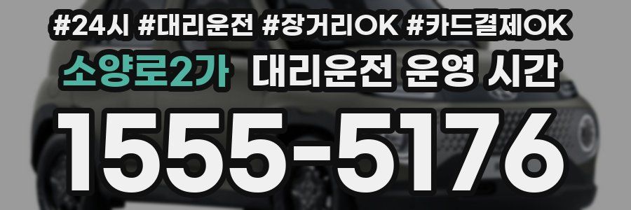 소양로2가 대리운전 운영 시간