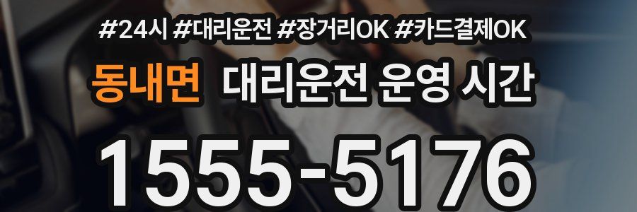 동내면 대리운전 운영 시간