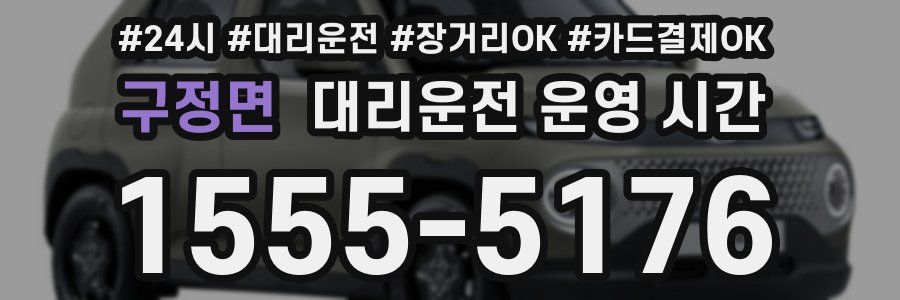 구정면 대리운전 운영 시간