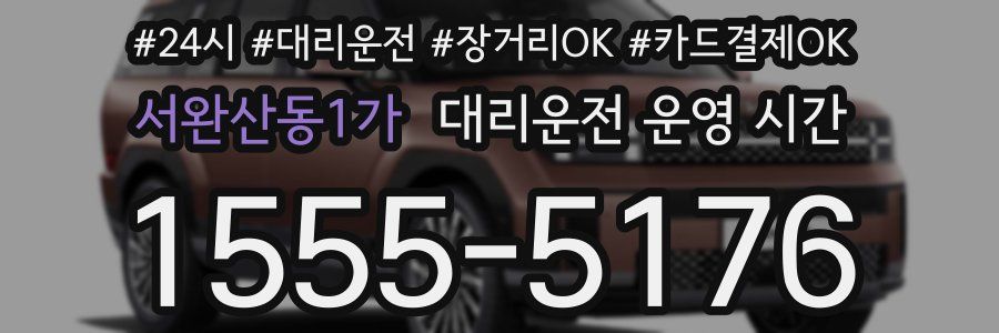 서완산동1가 대리운전 운영 시간