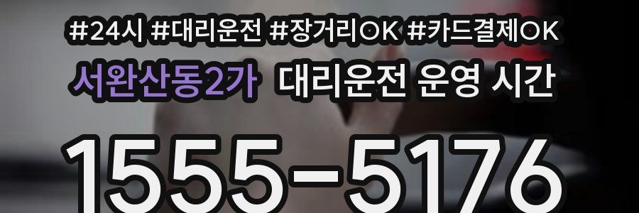 서완산동2가 대리운전 운영 시간