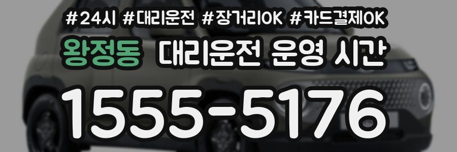 왕정동 대리운전 운영 시간