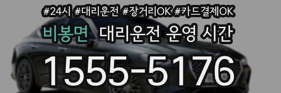 비봉면 대리운전 운영 시간
